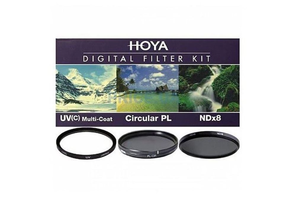 Набор из 3 фильтров Hoya (UV(C) HMC Multi, PL-CIR, NDX8) 55mm