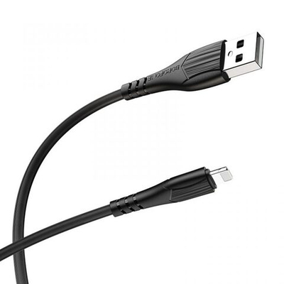 Кабель Borofone BX37 USB-Lightning 2.4А 1м PVC Black