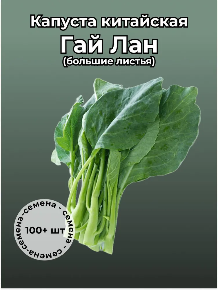 Капуста китайская Гай лан (большие листья) — семена, 100 шт.