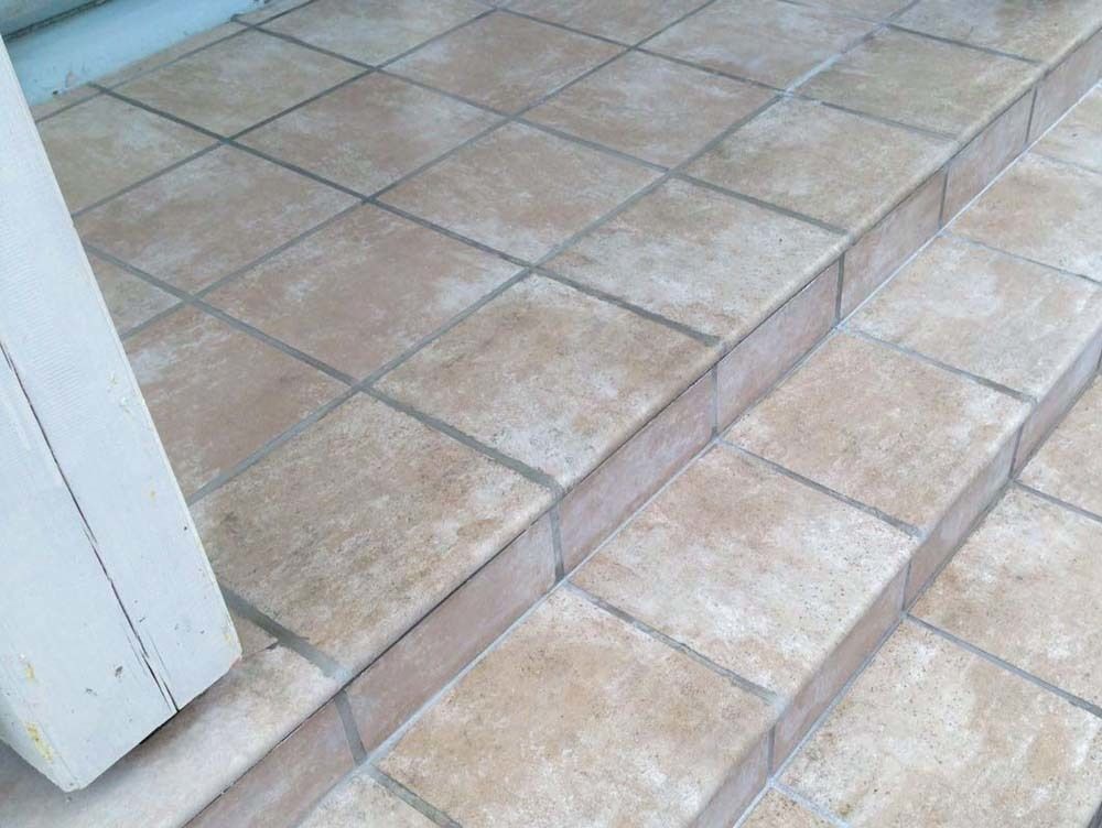 Westerwalder Klinker - WKS 31160 E Atrium Hellbeige 320x320x9,5 - Клинкерная угловая ступень
