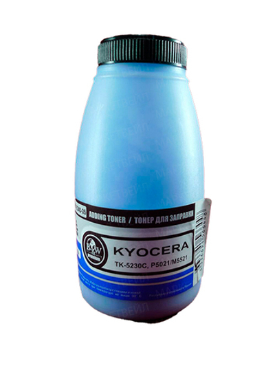 Тонер для Kyocera TK-5230C, P5021/M5521 Cyan (фл. 35г) 2.2K Black&White Premium фасовка Россия