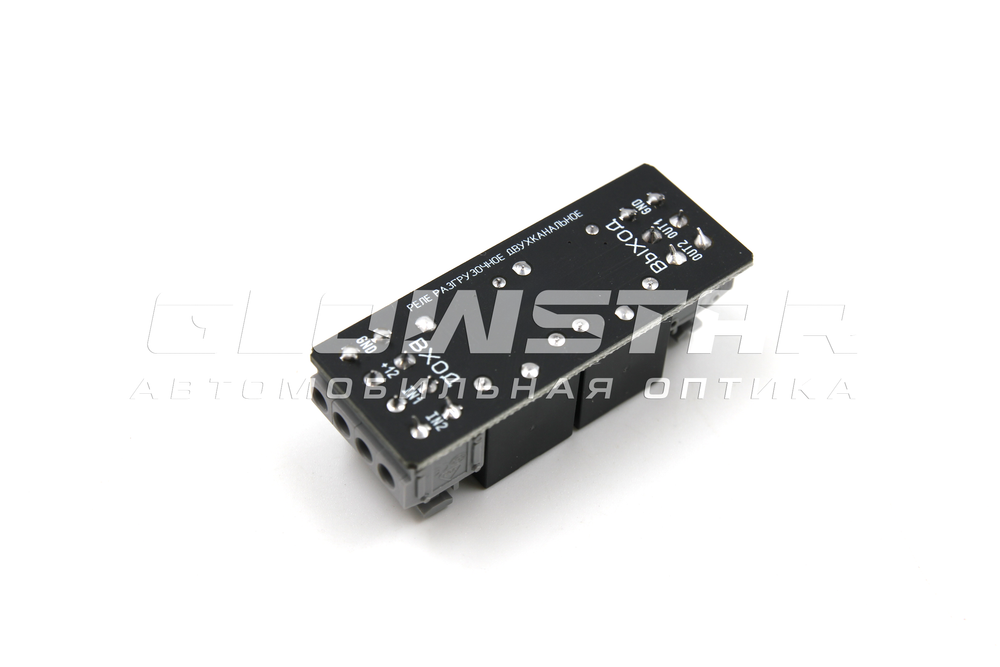 Реле разгрузочное двухканальное 12V, 5A с коннектором