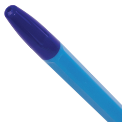 Ручка шариковая BRAUBERG "X-333" NEON SOLID, СИНЯЯ, корпус ассорти, узел 0,7 мм, линия письма 0,35 мм, 142831