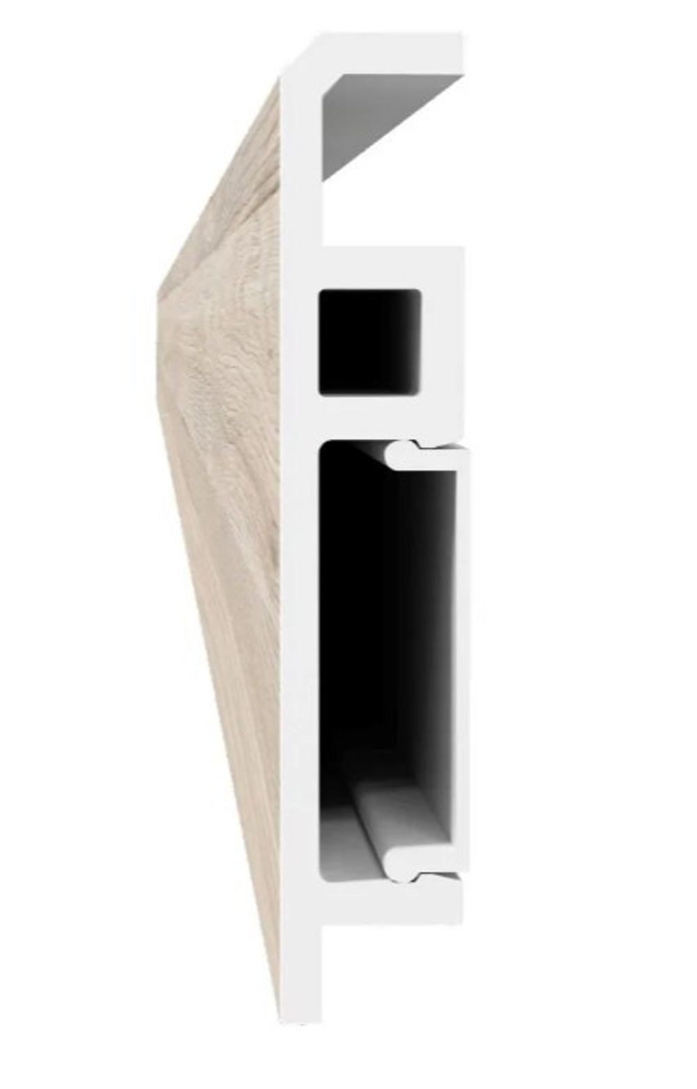 Напольный плинтус ПВХ Foresta Concept Мавелла Милк FC 026 2000х70х13 мм