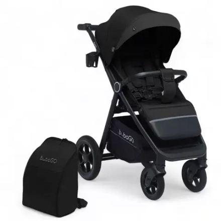 Коляска детская прогулочная BubaGo арт. BG 130-4 MODEL BASS color/цвет Black/Черный