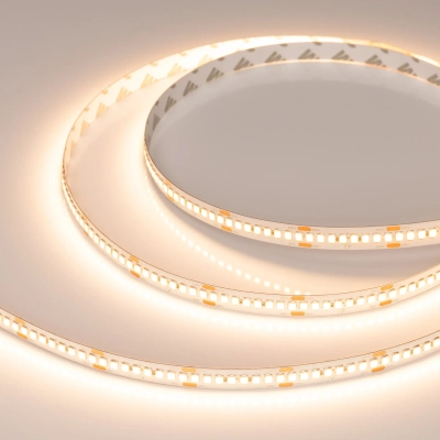Лента RT-A240-10mm 24V Warm2400 (22 W/m, IP20, 2835, 5m) (Arlight, высок.эфф.150 лм/Вт)