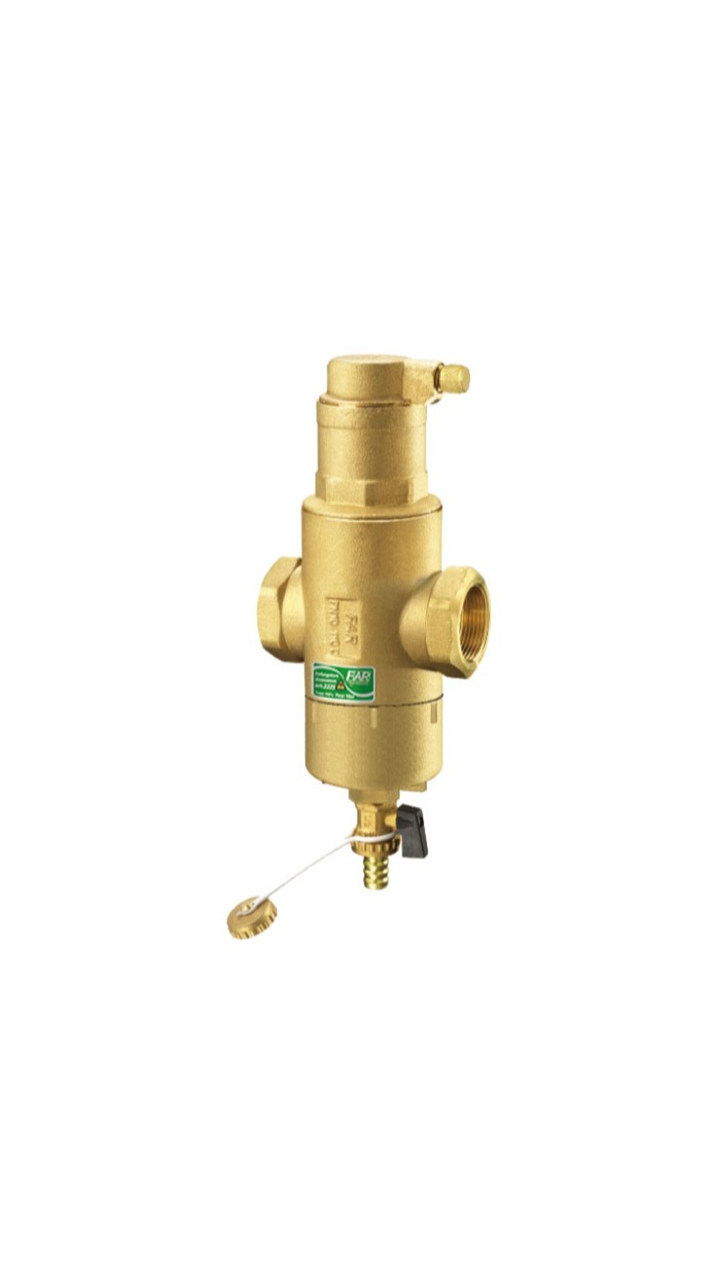 Сепаратор воздуха и шлама FAR 2220 COMBIFAR - 3/4" (ВР/ВР, PN10, Tmax 110°C)