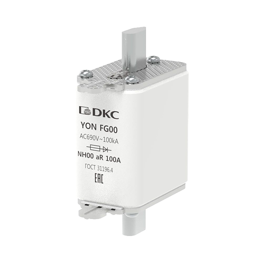 Предохранитель YON ножевого типа FG00 100А 690V характеристика aR