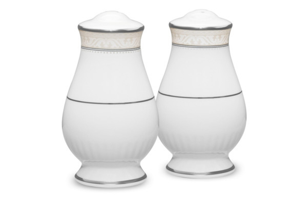 Набор для соли и перца 8.5см Noritake Монтвейл платиновый кант