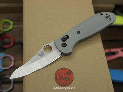 Нож Benchmade 555 Griptilian Mini - серый нейлон, клинок стоунвош