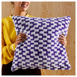 IKEA BLÅSKATA  (ИКЕА БЛОСКАТА)  -  Наволочка - фиолетовая/с узором 50x50 см