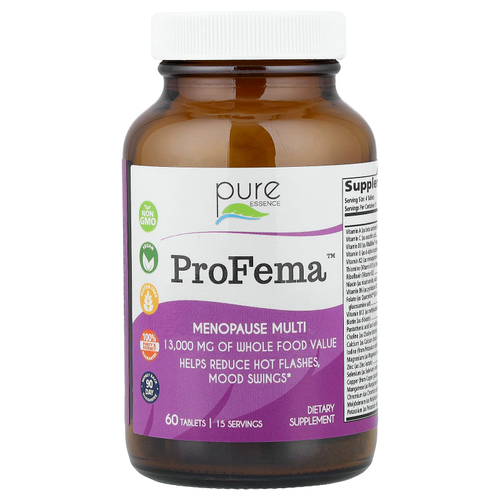 Pure Essence, ProFema™, мультивитамины для менопаузы, 60 таблеток