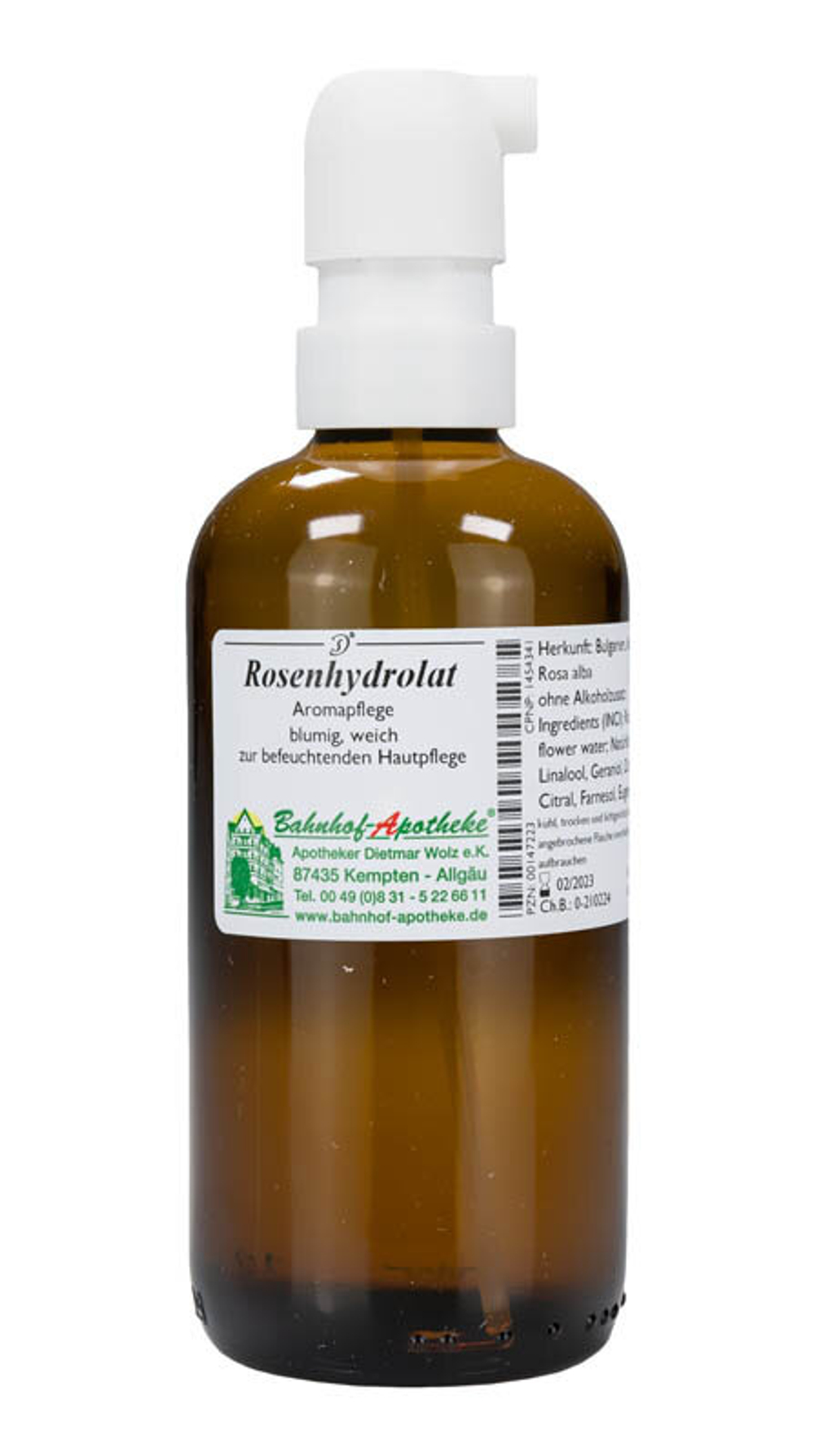 Гидролат розы Bahnhof-Apotheke, 100 мл