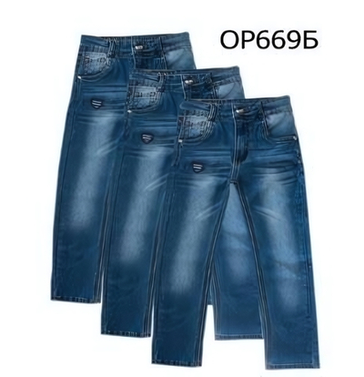 Джинсы для мальчика ОР669Б 104р. синий