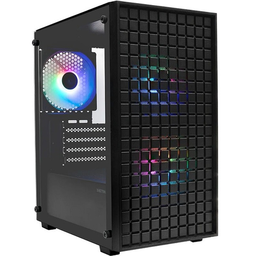 Корпус Mini-Tower XASTRA A306M 3FRGB TG, Micro-ATX, черный (A306M-3FC12F)