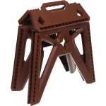 Табурет складной PL-204L, 38*27*34 см, до 100 кг, кофейный