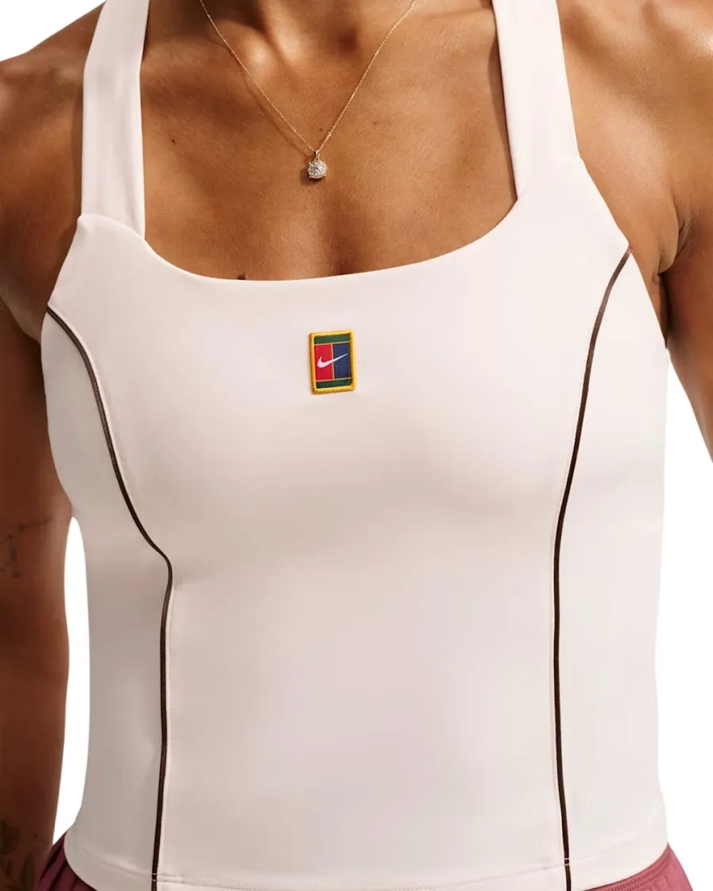 Топ теннисный Nike Court Dri-Fit Tank - chalk
