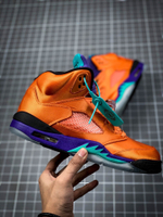 AIR JORDAN 5 RETRO ORANGE/BLACK/PURPLE