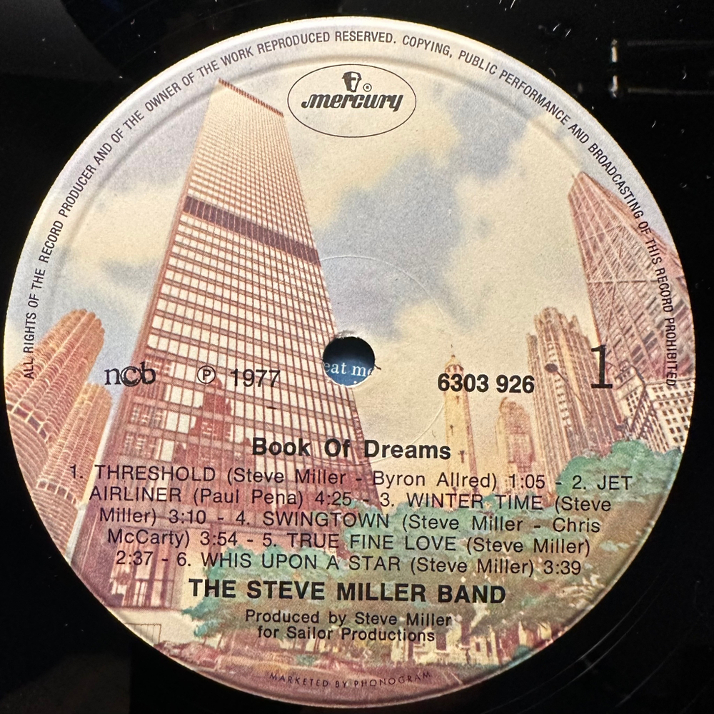 The Steve Miller Band - Book Of Dreams (Скандинавия 1978г.)