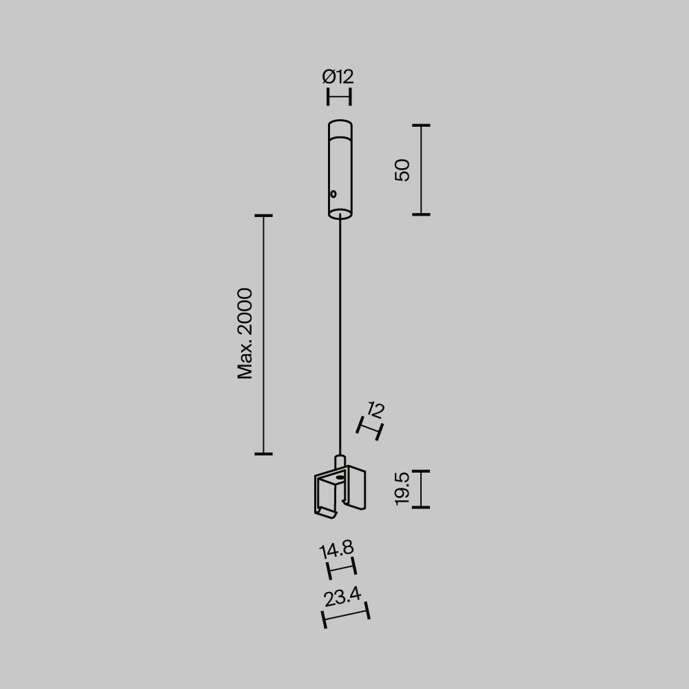 Комплектующие для трековой системы Technical TRA239SW-2B