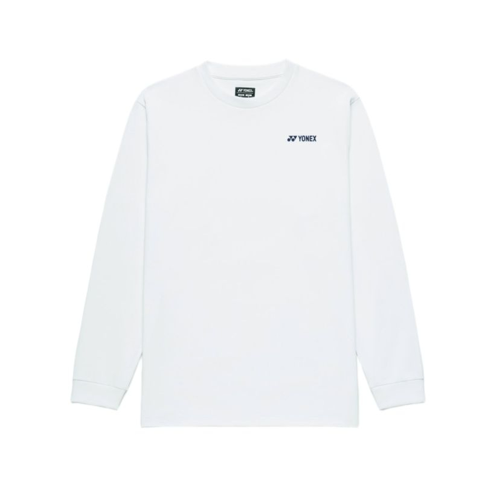 Мужская теннисная футболка с длинным рукавом Yonex Longsleeve - white