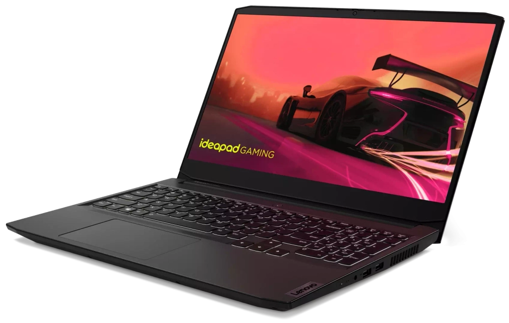 Ноутбук LENOVO IP Gaming 3 15ACH6 (82K201D1RK) 15.6"FHD IPS/Ryz 5 5600H Octa/8Gb/256Gb SSD/RTX3050-4Gb/DOS черный