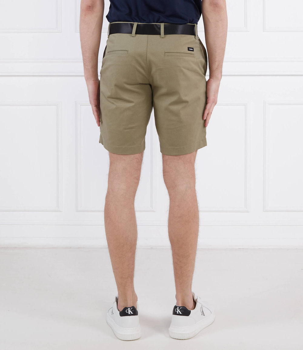 Шорты + пояс MODERN TWILL Calvin Klein - оливковый(K10K111788)