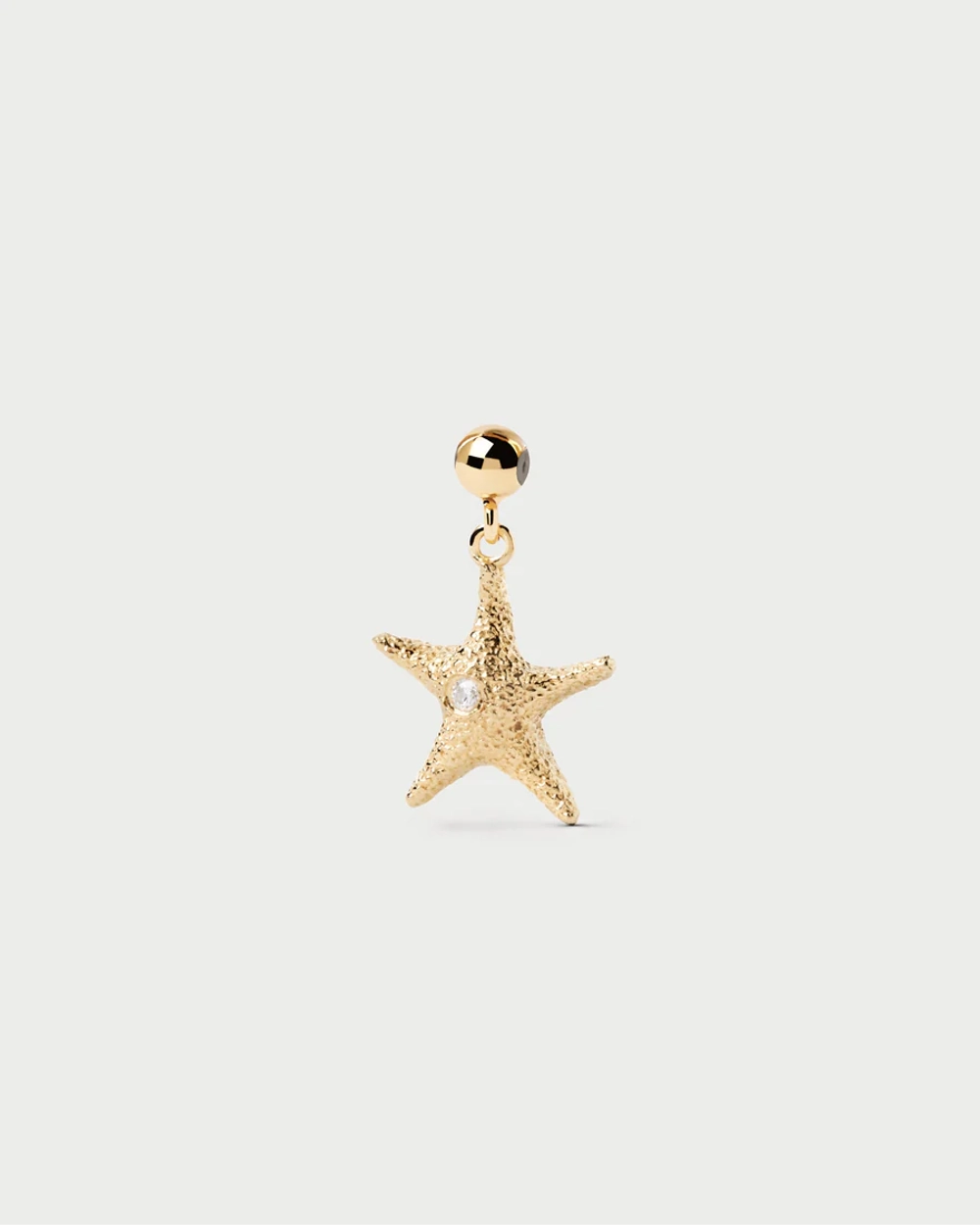 Подвеска-шарм Starfish серебро 925 пробы покрытое золотом