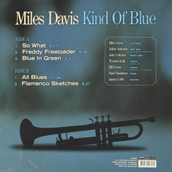 Виниловая пластинка Miles Davis ‎– Kind Of Blue LP Blue