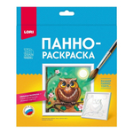 3D Art Панно-раскраска 15*15см "Сова" (Lori)