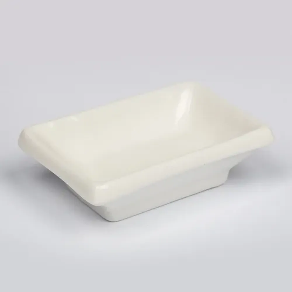 Соусник 60 мл 9,5*6,5 см h2,8 см прямоуг. белый фарфор P.L. Proff Cuisine [12]