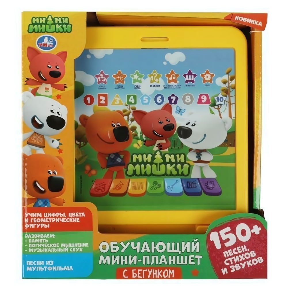 Обучающий мини-планшет "Ми-ми-мишки" 150 пес.,стих.звуков, бат. HT1137-R (Умка)