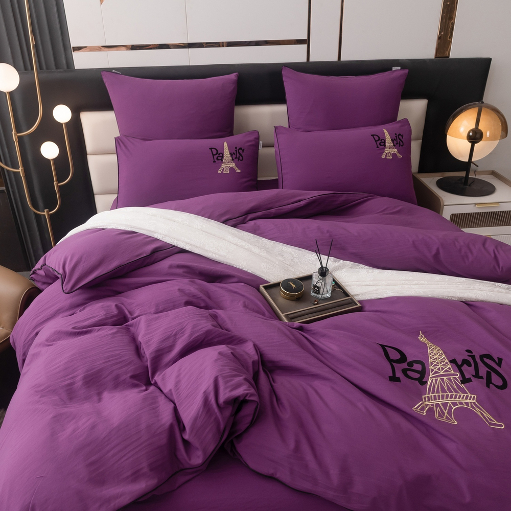 КПБ Mood of Paris на резинке MPR017, Евро, 4 наволочки, простынь 160*200*35
