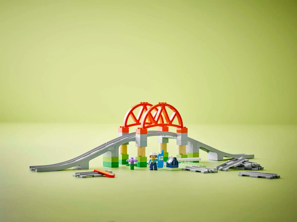Конструктор LEGO Duplo 10426 Железнодорожный мост и рельсы