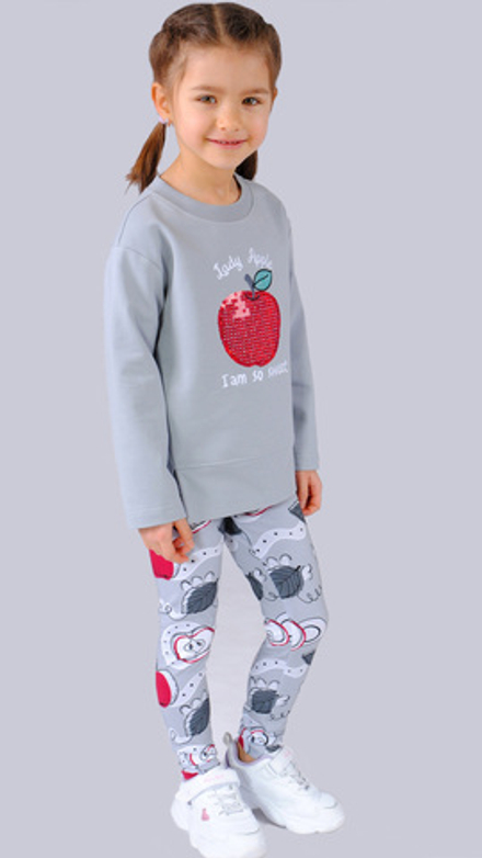 Свитшот трикотажный для девочки 4-8 лет Fleur de Vie