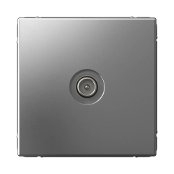 ARTGALLERY TV РОЗЕТКА проходная 4DB, механизм, СТАЛЬ