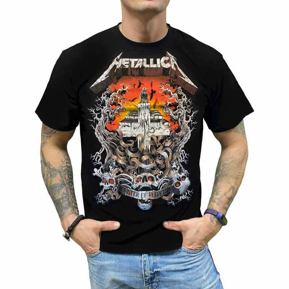 Футболка Metallica Master of Puppets (c вороном) (46)