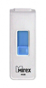 Флешка 4GB Mirex Shot Белый