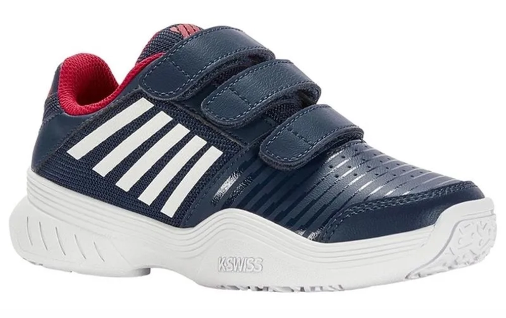Детские теннисные кроссовки K-Swiss Court Express Strap Omni JR - blue opal/white/lollipop