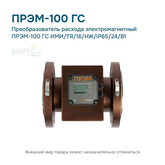 Преобразователь расхода электромагнитный ПРЭМ-100 ГС ИМИ/TR/16/НЖ/IP65/24/B1