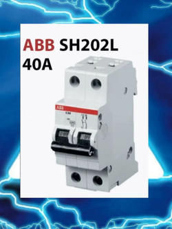 Автоматический выключатель sh202l c40 2-полюсный (2cds242001r0404)