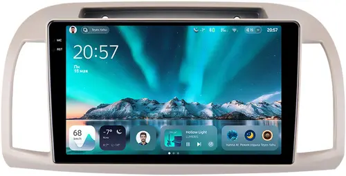 Магнитола для Nissan March K12 / Micra K12 / 2002-2010 - Teyes CC4 монитор 9.2" 2K QLED на Android 14, Быстрейшая, Snapdragon 680, DSP, CarPlay, 4G SIM-слот
