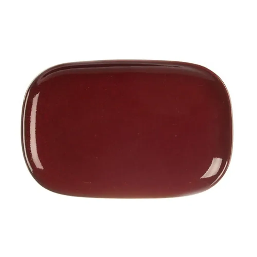 Блюдо овальное 20*13 см h1,9 см для закусок Evolution Dark Red P.L. Proff Cuisine [1]
