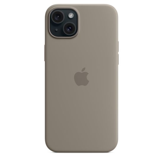 Силиконовый чехол для iPhone 15 с MagSafe ( Глиняный)