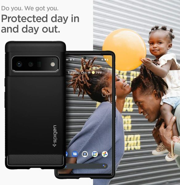 Чехол Spigen Rugged Armor для Google Pixel 6 Pro (2021) - Черный | Balck