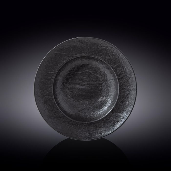 WILMAX Slatestone Глубокая фарфоровая тарелка WL-661130/A, 25.5 см, 350 мл, черный WILMAX Slatestone Глубокая фарфоровая тарелка WL-661130/A, 25.5 см, 350 мл, черный