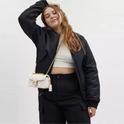 COACH СУМКА ЧЕРЕЗ ПЛЕЧО TABBY 20 С МЯГКОЙ ПОДКЛАДКОЙ, БЕЛЫЙ