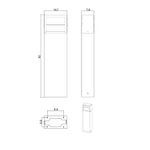 Ландшафтный светильник Arte Lamp LIVERPOOL A1326PA-1BK, 1хLED