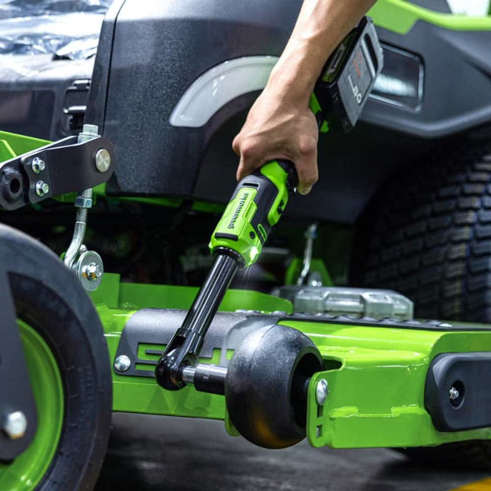 Гайковерт-трещотка удлиненная аккумуляторная Greenworks Арт. 3803907, 24V, 1/2, бесщеточная, без АКБ и ЗУ