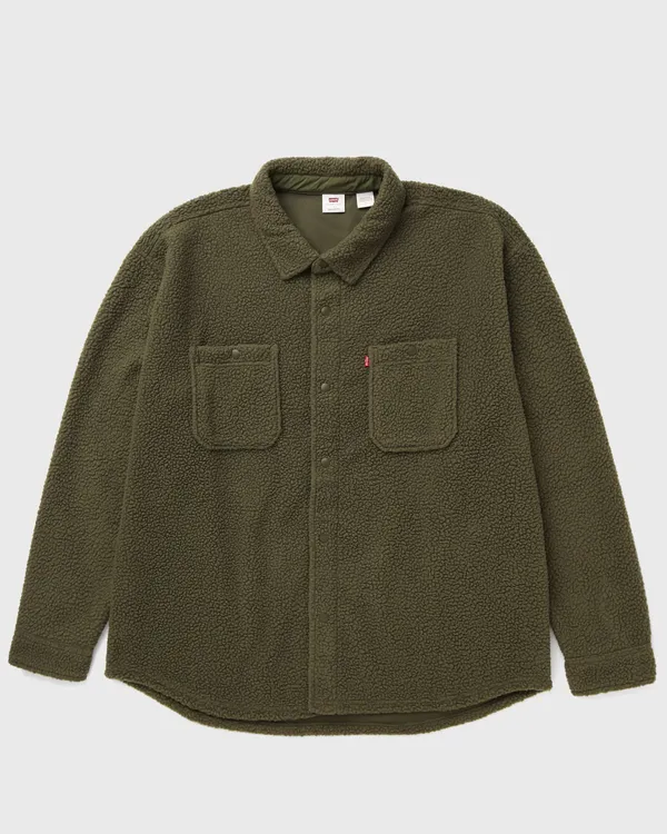 Рубашка утепленная мужская LEVI'S SHERPA SOFT WORKER OLIVE NIGHT SHERPA